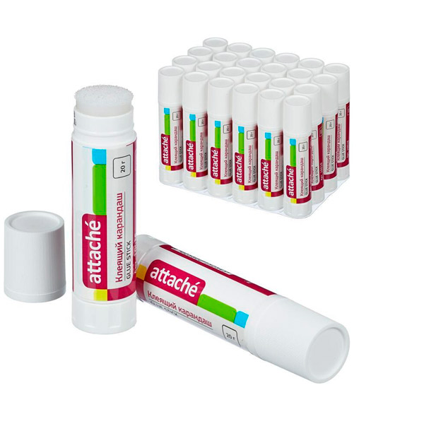 Клей-карандаш 20 г, Attache, Чешская Республика