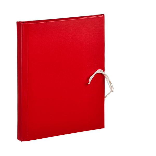 Папка архивная на завязках ширина корешка 30 мм, цвет красный, Attache