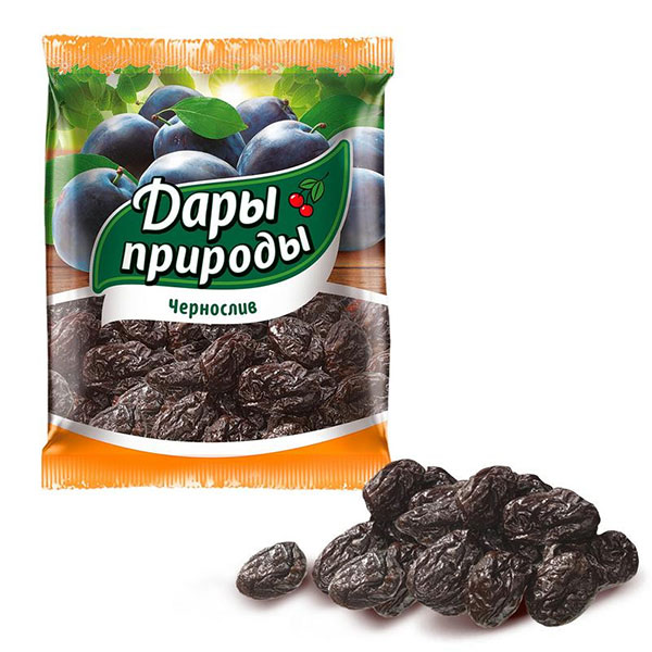 Сухофрукты чернослив, без косточек, Дары природы,  150 г, Россия