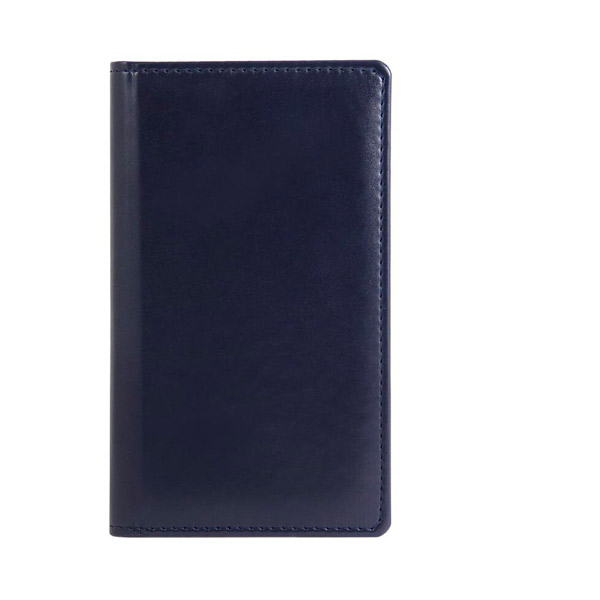 Визитница настольная  96 визиток, 3 ряда, Attache, "Каньон", 115*195 мм, цвет синий, обложка искусственная кожа, Россия