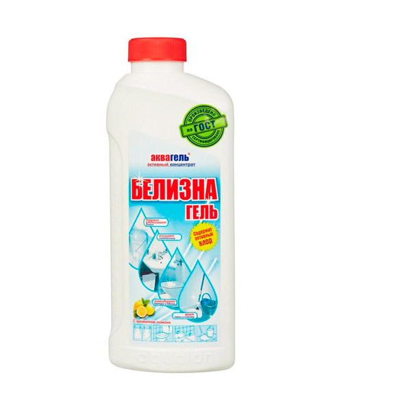 Средство для отбеливания Белизна, "Аквагель", 1 л, гель, Россия