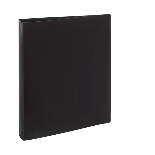 Папка 4 кольца ширина корешка 32 мм, цвет черный, Attache, Россия