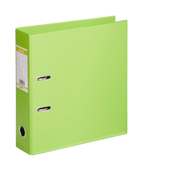 Регистратор A4, ширина корешка  70 мм, цвет зеленый, Bantex, защита нижнего края папки, пластик, Россия
