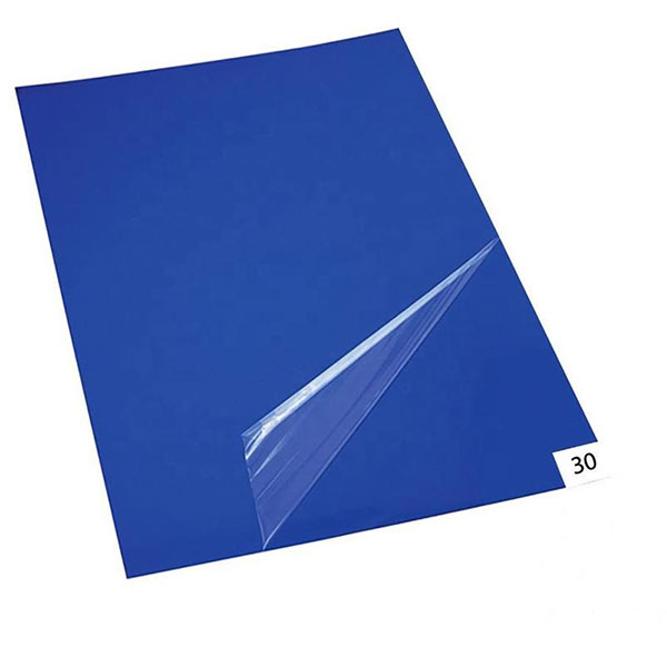 Коврик дезинфекционный многослойный антибактериальный липкий, 450*900 мм, в упаковке 10 ковриков по 30 листов, синий