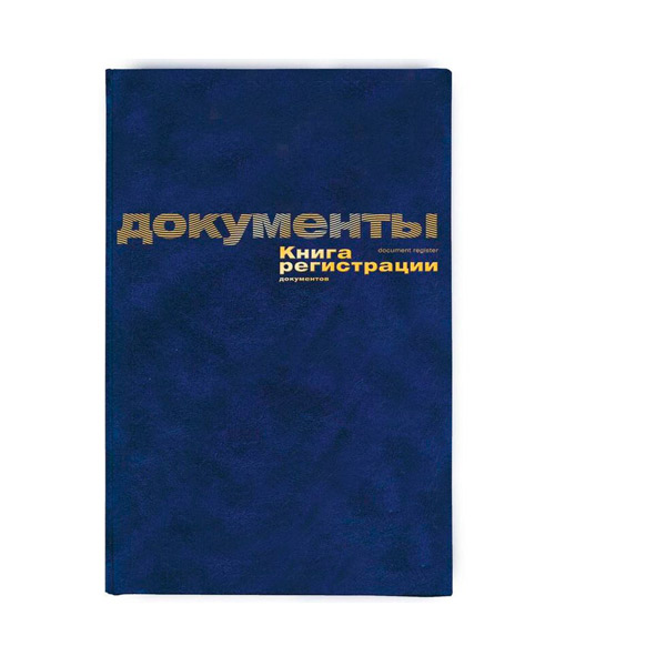 Книга регистрации документов, A4, вертикальная, 96л, обложка бумвинил, блок офсет, Attache