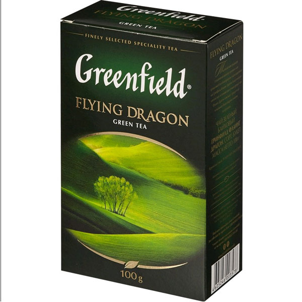 Чай лист. GREENFIELD, 100г, Flying Dragon, зеленый, карт.упак., 0357-14