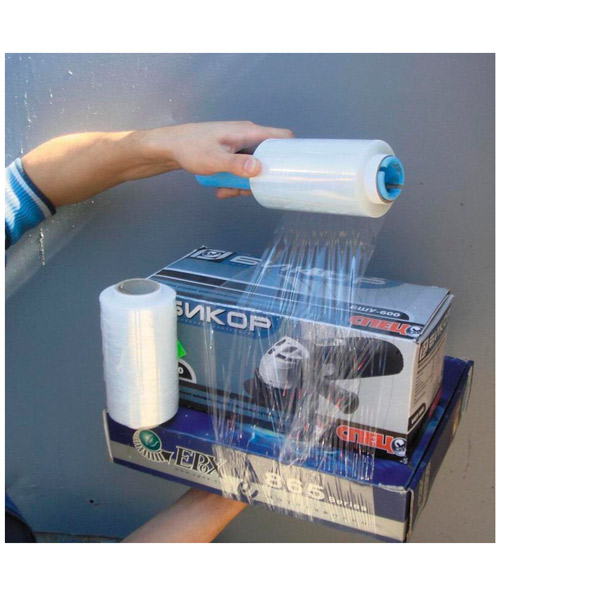 Стрейч-пленка длина 125 м, ширина 12,5 см, плотность 20 мкм, растяжение 140%, цвет прозрачный, Россия