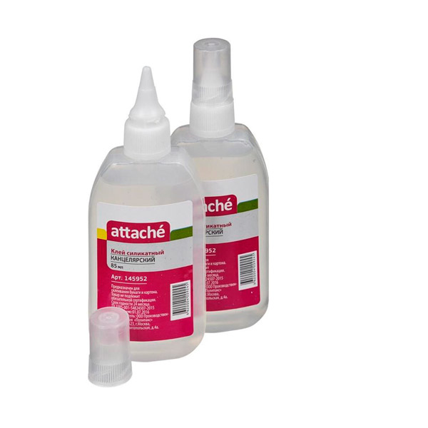 Клей канцелярский 85 мл, Attache, дозатор