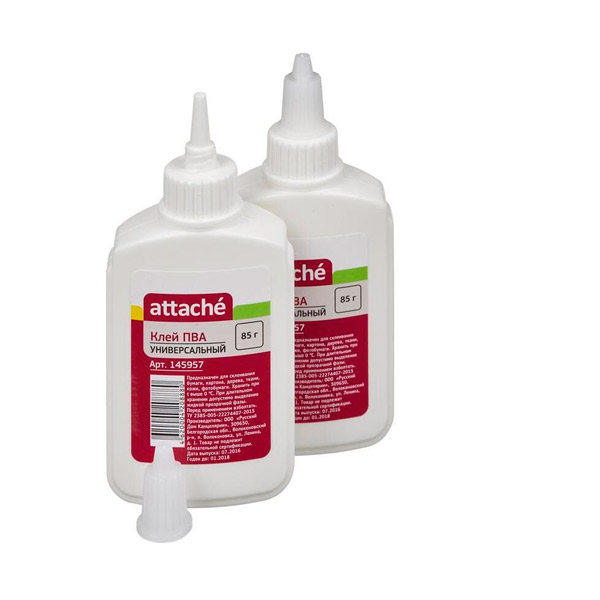 Клей ПВА 85 г, Attache, дозатор