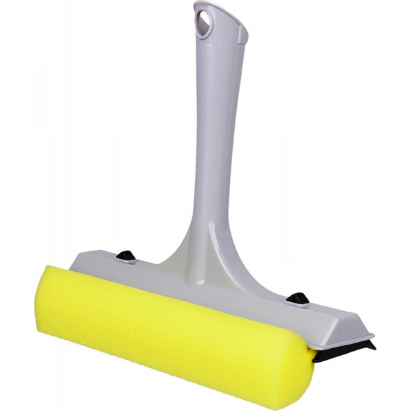 Комплект д/мытья окон губка+сгон, 21,5см, короткая ручка, Step, серебряный SV3057СБ-23PS (Spin&clean ; SV3057СБ-23PS)