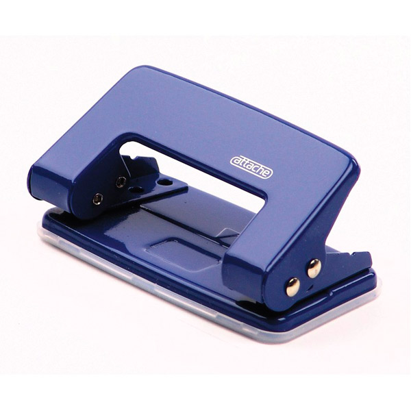 Дырокол Attache, 10 листов, корпус металл, синий