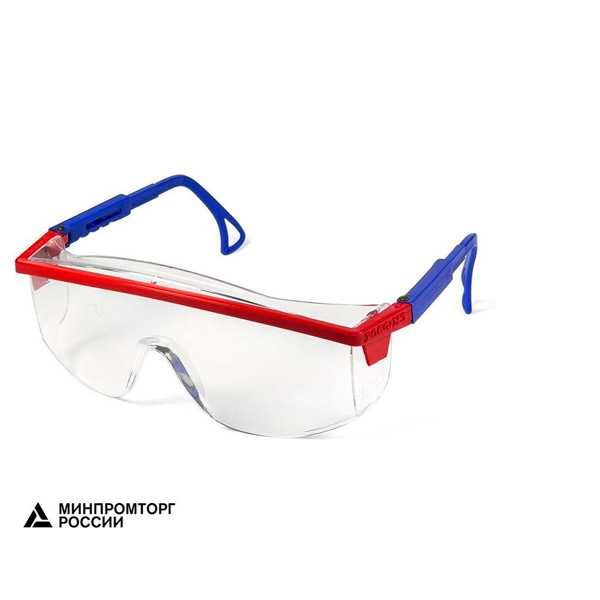 Очки защитные открытые, универсальные, РОСОМЗ, "О37 Universal Titan", прозрачные, Россия