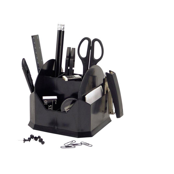 Набор настольный Attache, JC848, 15 предметов, вращающийся, цвет черный, Китай