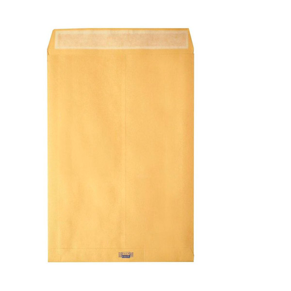 Почтовый пакет, C4, объемный, 229*324*40 мм, крафт-бумага, цвет коричневый, стрип, в упаковке 200 шт., Largepack, Италия