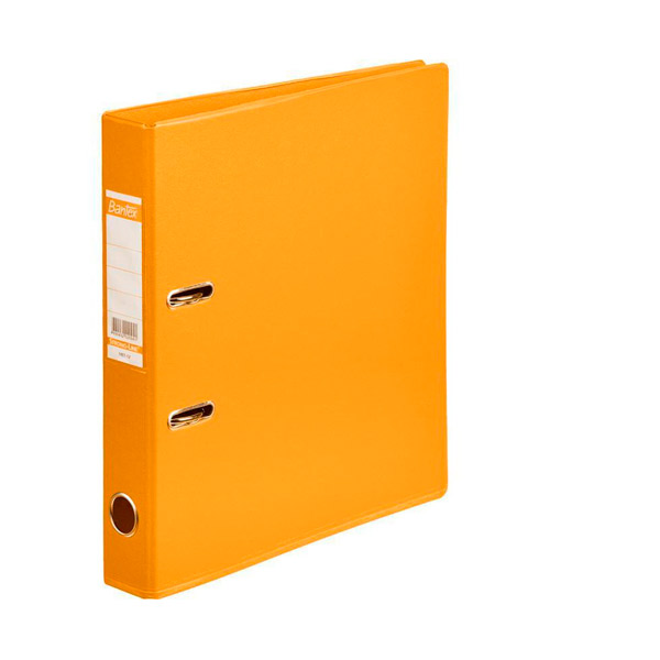 Регистратор A4, ширина корешка 50 мм, цвет оранжевый, Bantex, пластик, Россия
