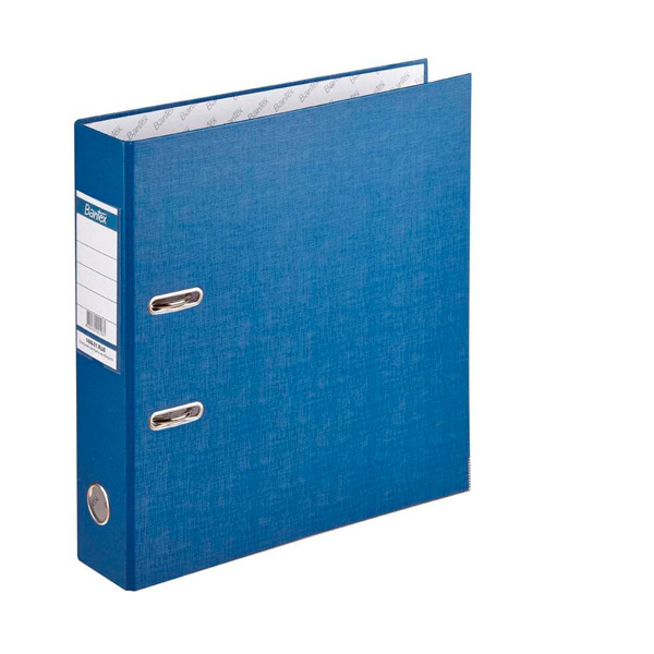 Регистратор A4+, ширина корешка  80 мм, цвет синий, Bantex, "ECONOMY PLUS", защита нижнего края папки, пластик, Россия
