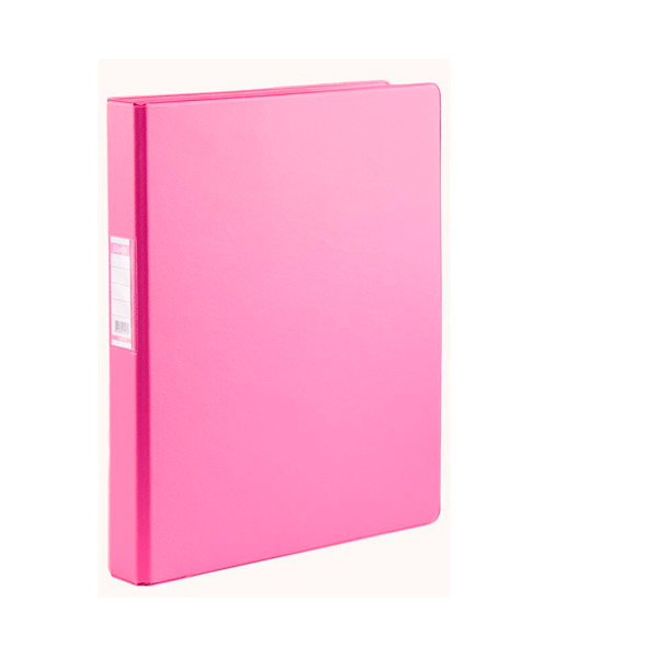 Папка 2 кольца A4, ширина корешка 35 мм, цвет розовый, Bantex, Россия