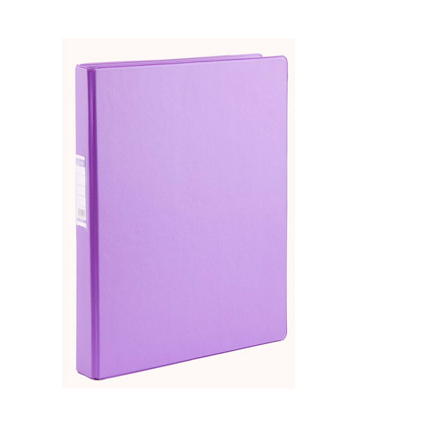 Папка 2 кольца ширина корешка 35 мм, цвет сиреневый, Bantex, Россия