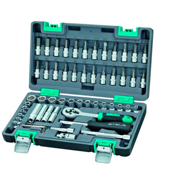 Набор инструментов слесарно-монтажный, Stels, в наборе 57 предметов, кейс, Тайвань