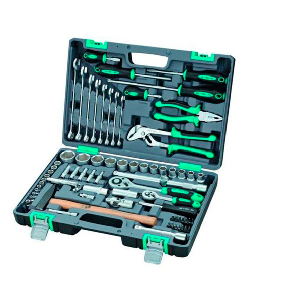 Набор инструментов слесарно-монтажный, Stels, в наборе 76 предметов, кейс, Тайвань