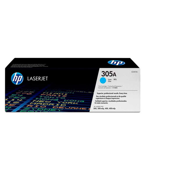 Картридж лазерный HP, CE411A, оригинальный, для CLJ M351/M451/M375/M475, цвет голубой, ресурс 2600 стр при 5% заполнении листа