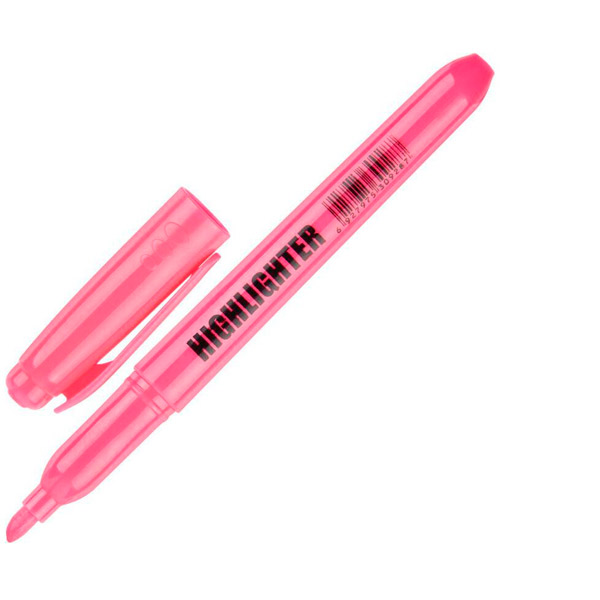 Текстовыделитель CC2118S, толщина линии письма 1-3,9 мм, цвет чернил розовый, Китай