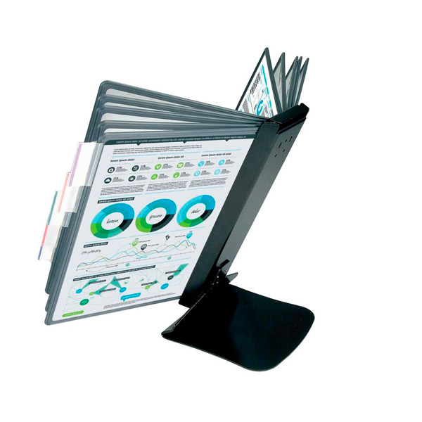 Демо-система настольная, ProMEGA Office, 10 панелей, серый графит, Тайвань