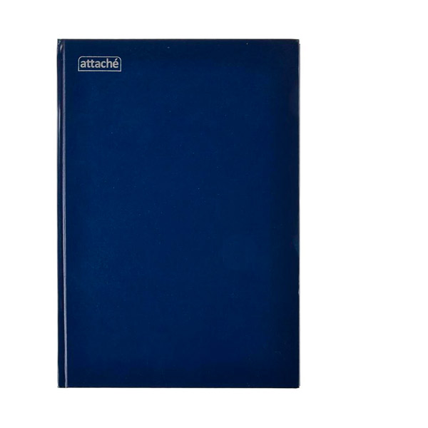 Книга учета 144 листа, A4, вертикальная, клетка, блок офсет, обложка бумвинил, цвет синий, Attache