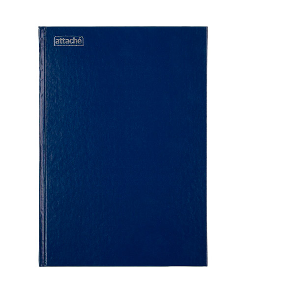 Книга учета 144 листа, A4, вертикальная, линейка, блок офсет, обложка бумвинил, цвет синий, Attache
