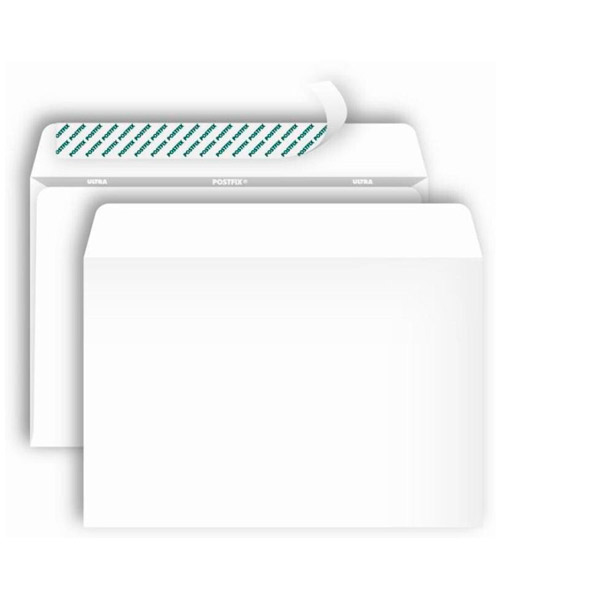 Конверт C5, 1000 шт., 162*229 мм, стрип, внутренняя запечатка, цвет белый, без окна, Bong, "Postfix", Россия