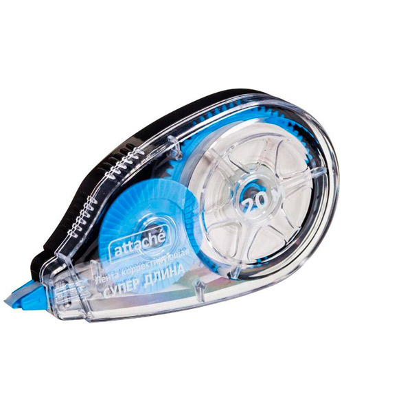 Корректирующая лента 5 мм, 20 м, Attache, прозрачный корпус