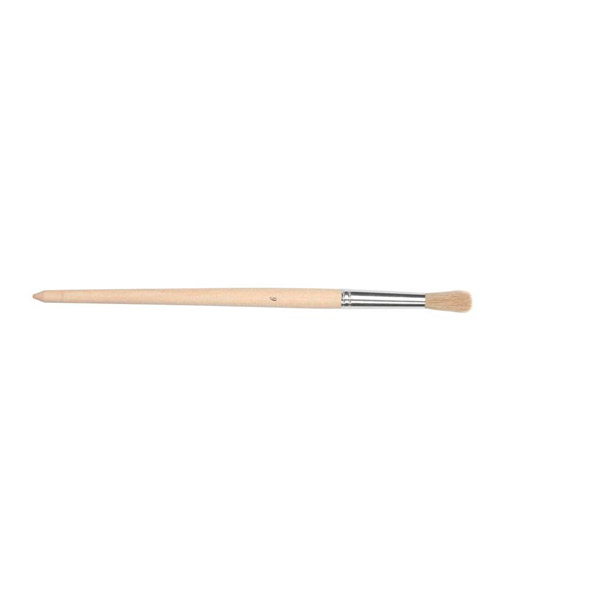 Кисть №12, щетина, круглая, №1 School, Россия