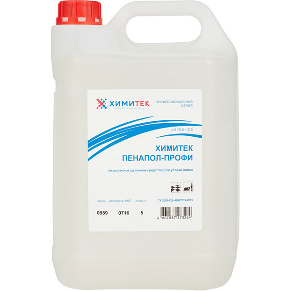 Средство моющее для мытья полов, ХИМИТЕК, "Пенапол-Профи", 5000 мл, концентрат, 050906, Россия