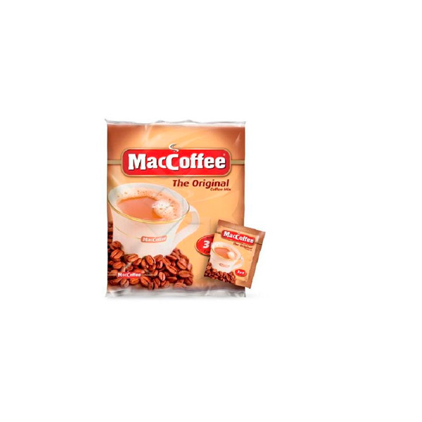 Кофе растворимый порционный, MacCoffee, "3 в 1", вес 50 пак* 20 г (упак. 1000 г), Россия