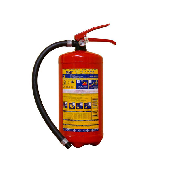 Огнетушитель порошковый, ПОЖТЕХНИКА, ОП-4(з) Миг ABCE, Беларусь