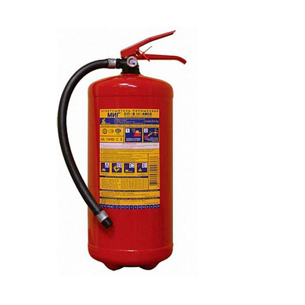 Огнетушитель порошковый, ПОЖТЕХНИКА, ОП-8(з) Миг ABCE, Беларусь