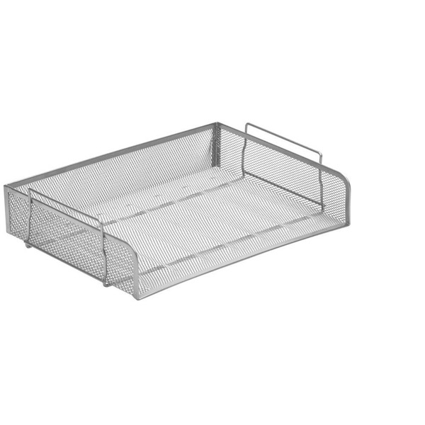 Лоток для бумаг металлический Attache, количество секций 1, цвет серебристый