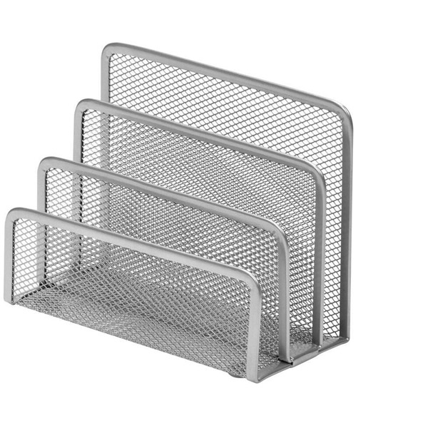 Подставка Attache, отделений  3, ширина 173 мм, металл, цвет серебристый, Китай