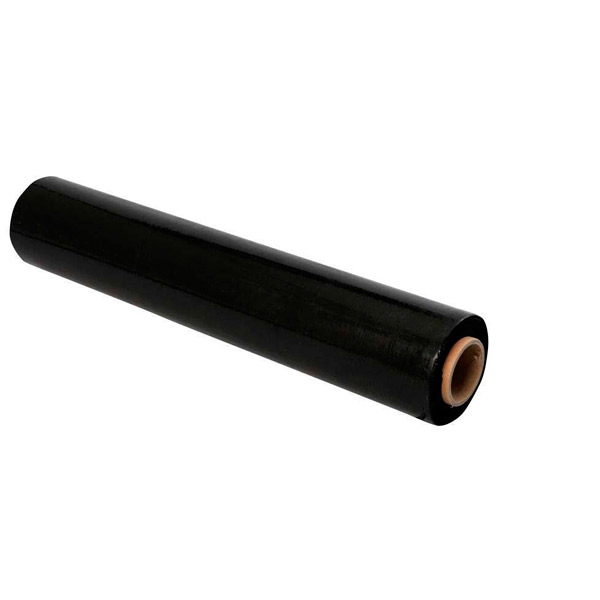 Стрейч-пленка длина 190 м, ширина 50 см, плотность 23 мкм, растяжение 180%, цвет черный, Россия