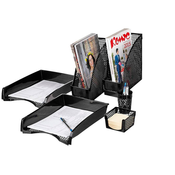 Набор настольный Attache,  6 предметов, цвет черный, Беларусь