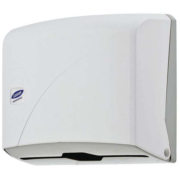 Диспенсер для листовых полотенец, Luscan, Professional, H2, 479405, ABS-пластик, белый, Турция