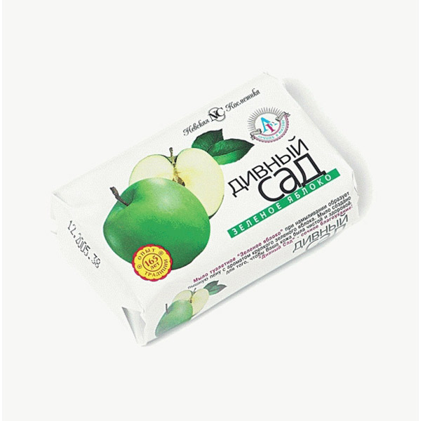 Мыло туалетное 90 г, Дивный Сад, аром. ЯБЛОКО, Россия