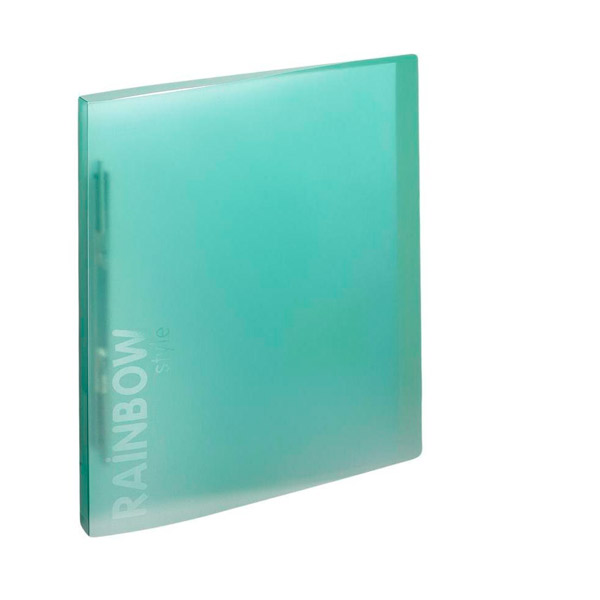 Папка с пружинным скоросшивателем, A4, плотность 450 мкм, Attache, "Rainbow Style", цвет зеленый, Россия