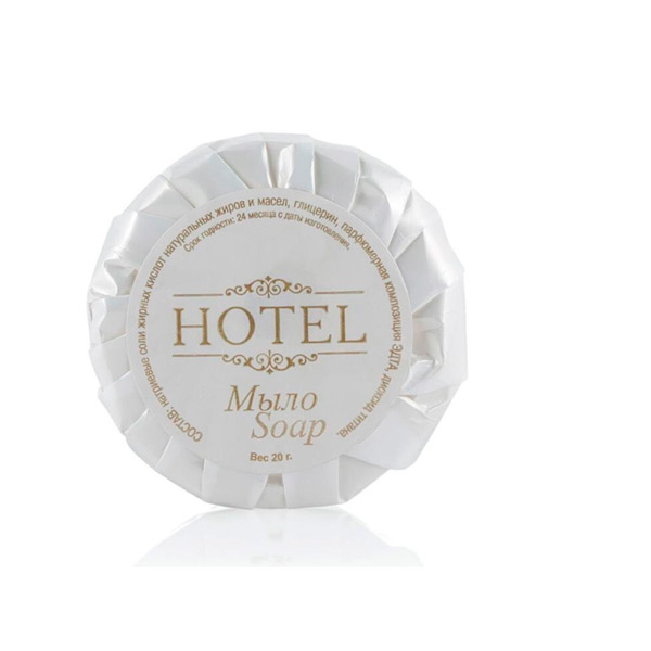 Косметика Hotel, мыло, 20 г, в упаковке 300 шт., Россия