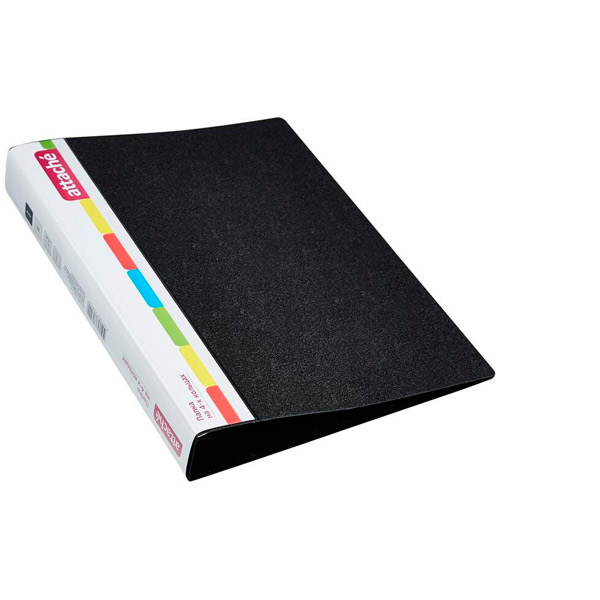 Папка 4 кольца ширина корешка 42 мм, цвет черный, Attache, Россия