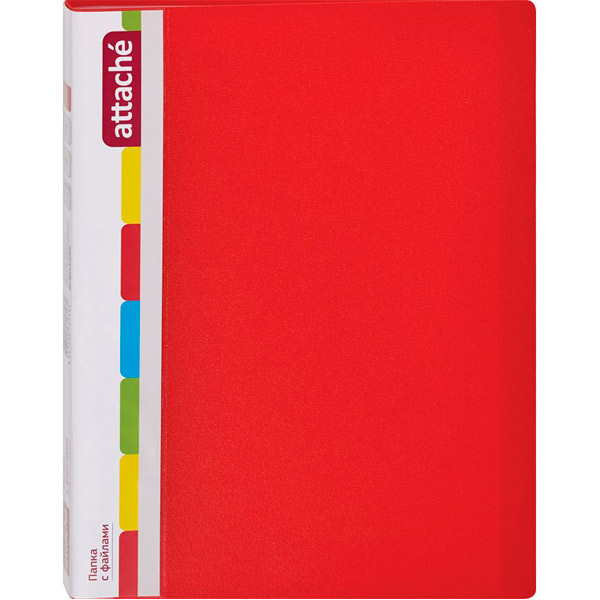 Демо-папка A4, страниц 20, Attache, цвет красный, Россия
