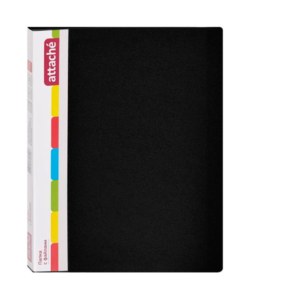 Демо-папка страниц 30, Attache, цвет черный, Россия
