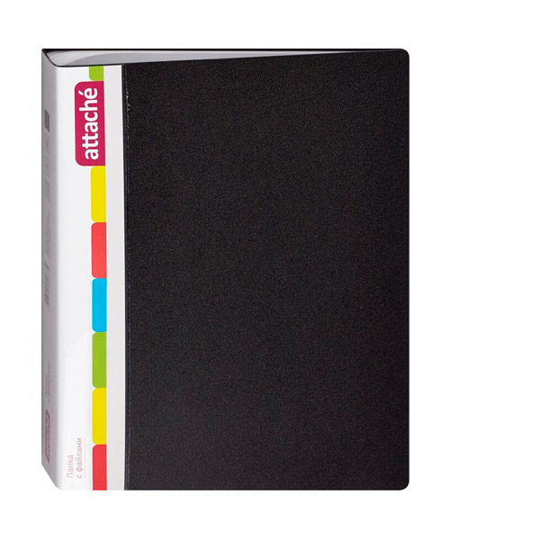 Демо-папка страниц 60, Attache, цвет черный, Россия