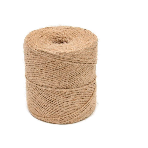 Шпагат джутовый, полированный, 1200 текс, длина  500 м, 0,56 кг, цвет натуральный, Россия