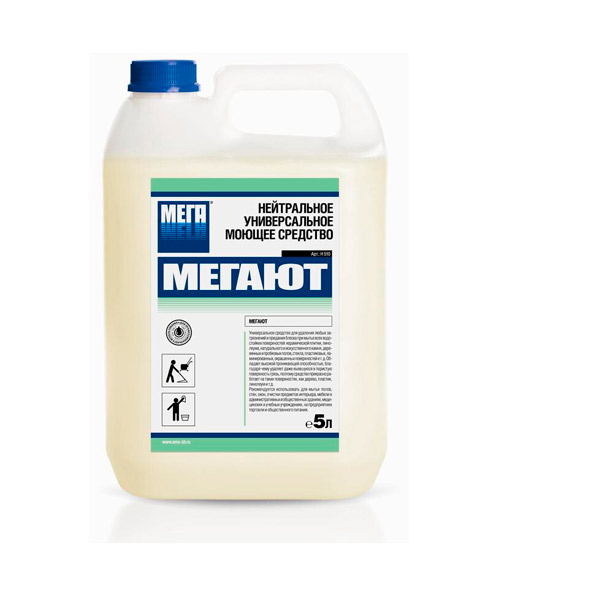 Средство нейтральное унивесальное, Мега, "Мегают", 5000 мл, концентрат, Россия